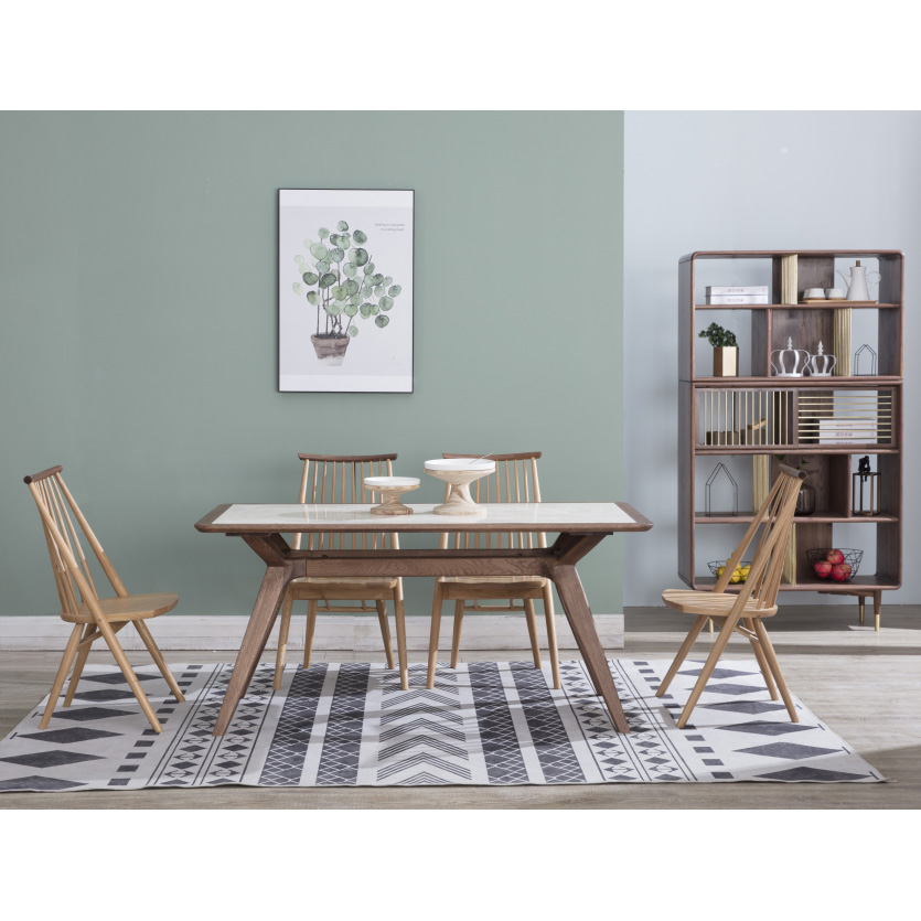 Madilim na Oak Range Bristol Long Table