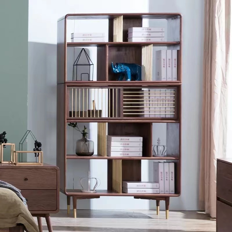 Makabagong Disenyong Wooden Bookcase Bookshelf