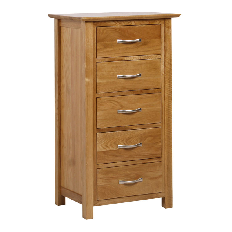 Modernong Oak 5 Drawer Cabinet