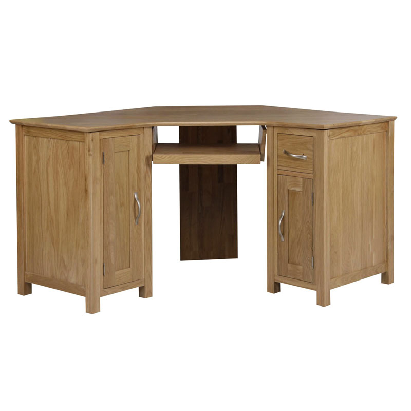 Modernong Oak Corner Desk