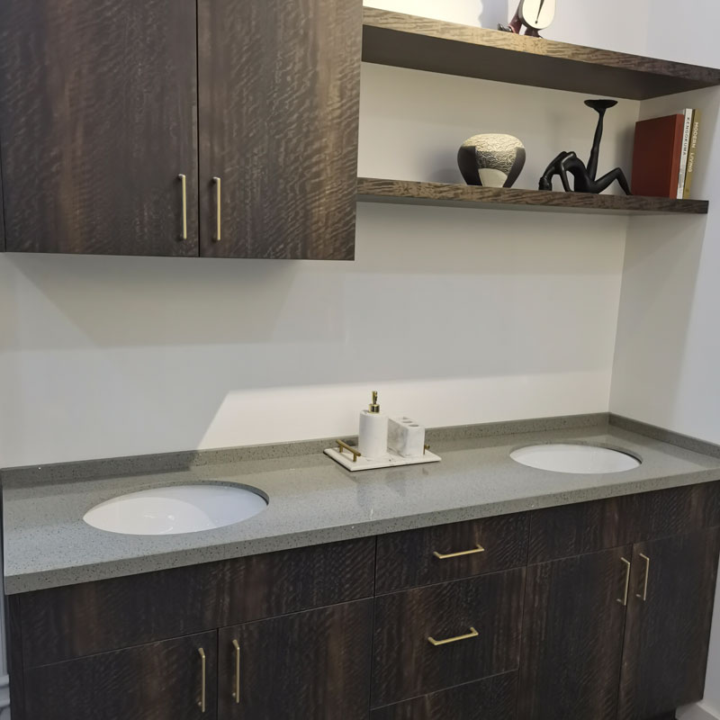 Wood Timber Lumulutang Banyo Vanity